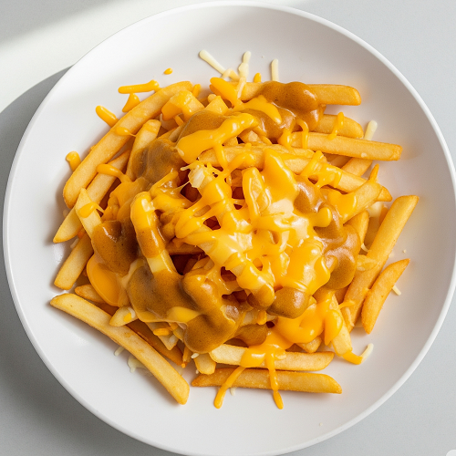 Fries With Curry Sauce & Cheese 