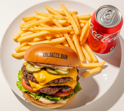 The Fatty Bun Classic Double Burger 