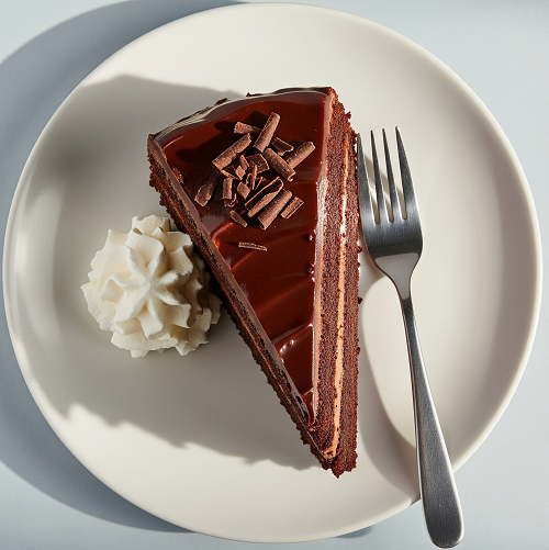 Slice Of Chocolate Fudge Cake 